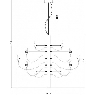 Подвесная люстра Molto 8030/17 LM-30