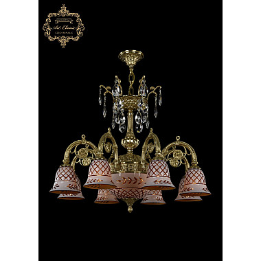 Подвесная люстра 31.14 31.14.8.KR175SP.250IT.G.Sp.Amber.White.1B