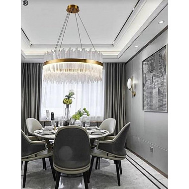 Подвесная люстра KR1209 KR1209P-12 brass