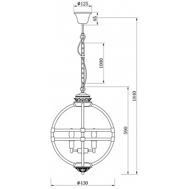 Подвесная люстра K2MP-766P-4