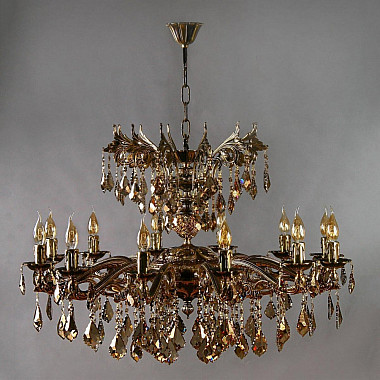 Подвесная люстра Leon 2128/12+12 PB New Leaf