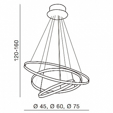 Подвесная люстра Azzardo Wheel 3 AZ1431