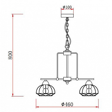 Подвесная люстра Rivoli Gekuba 5064-233 Б0047374