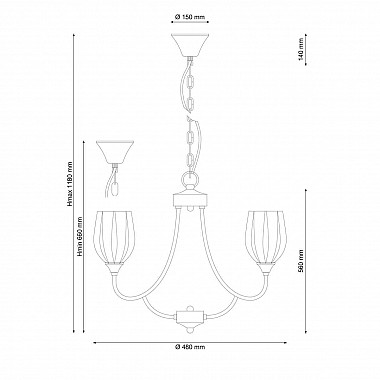 Подвесная люстра Lucia Tucci Madrid 116.5