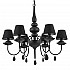 Подвесная люстра Ideal Lux Blanche SP6 Nero 111872