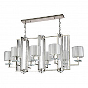 Подвесная люстра Crystal Lux Nicolas SP8 L1000 Nickel/White