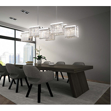Подвесная люстра Broadway EP68031L-10 chrome