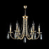Подвесная люстра Crystal Lux Victoria SP6 Gold/Amber