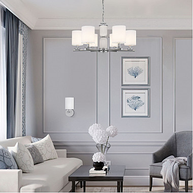 Подвесная люстра Caprera 60146/6 никель Smart