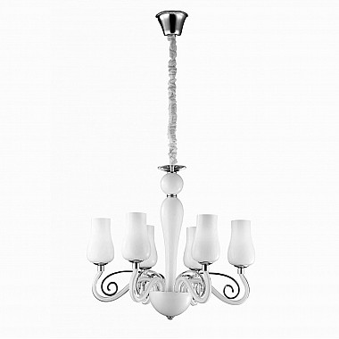 Подвесная люстра Arte Lamp Biancaneve A8110LM-6WH