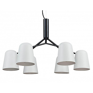 Подвесная люстра Crystal Lux ENRIQUE SP6 BLACK/WHITE