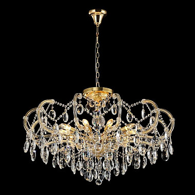 Подвесная люстра Crystal Lux Hollywood SP-PL10 Gold D1000