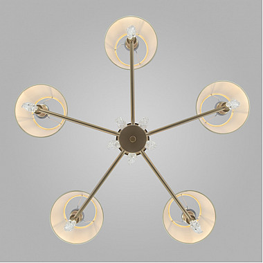 Подвесная люстра Charuel 60148/5 матовое золото