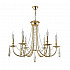 Подвесная люстра Crystal Lux Victoria SP6 Gold/Amber
