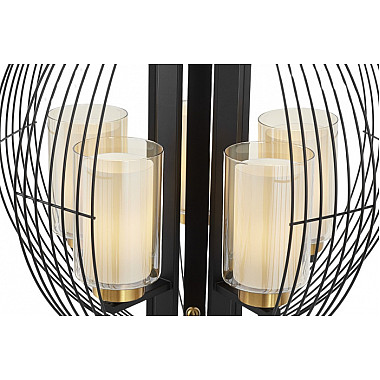 Подвесная люстра Ponti LDP 1245-5 BK+MD