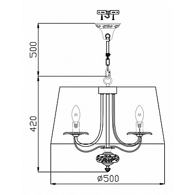 Подвесная люстра Olivia ARM325-55-W