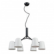 Подвесная люстра Crystal Lux ENRIQUE SP6 BLACK/WHITE