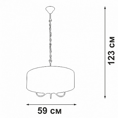 Подвесная люстра V3983-1/5