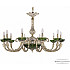 Подвесная люстра Florence 71109P/10/300 GW P Clear-Green/H-1K