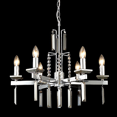 Подвесная люстра Crystal Lux Marron SP6 Chrome
