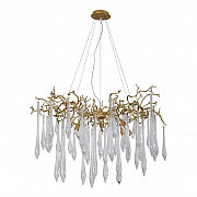 Подвесная люстра Crystal Lux Reina SP8 D1000 Gold Pearl