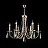 Подвесная люстра Crystal Lux Victoria SP6 Gold/Amber