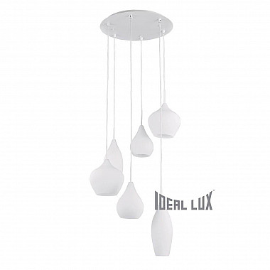 Подвесная люстра Ideal Lux Soft SP6 Bianco 087818