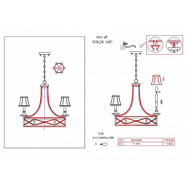 Подвесная люстра Favourite Marquise 1922-6P