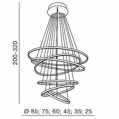 Подвесная люстра Azzardo Wheel 6 AZ1280