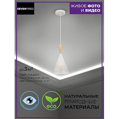 Подвесная люстра Seven Fires Noema SF3327/1P-WT-WD