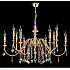 Подвесная люстра Crystal Lux MERCEDES SP6+6 GOLD/COLOR
