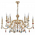 Подвесная люстра Crystal Lux MERCEDES SP6+6 GOLD/COLOR