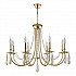 Подвесная люстра Crystal Lux Victoria SP8 Gold/Amber