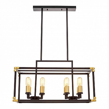 Подвесная люстра Lumina Deco Waldorf LDP 1140-8 BK+MD