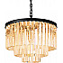 Подвесная люстра 1920s Odeon KR0387P-6 black/amber