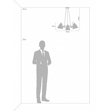 Подвесная люстра Falke Market FR8001PL-03WG