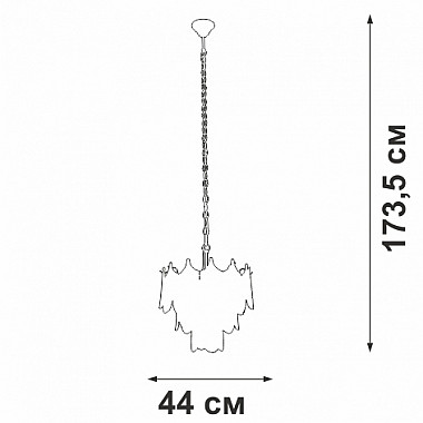 Подвесная люстра V5813-8/5