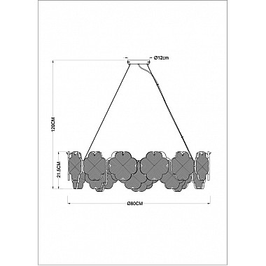 Подвесная люстра Mallika A4077SP-10GO