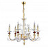 Подвесная люстра Crystal Lux Catarina SP6 Gold/Transparent-Cognac