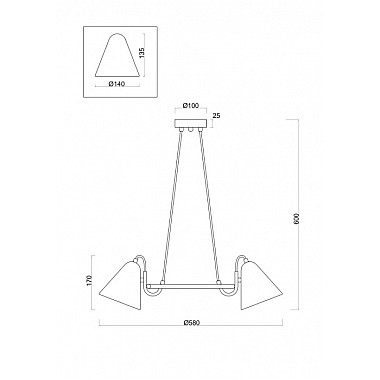 Подвесная люстра Falke Market FR8001PL-03WG