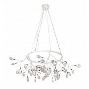 Подвесная светодиодная люстра Crystal Lux Evita SP45 D White/Transparent