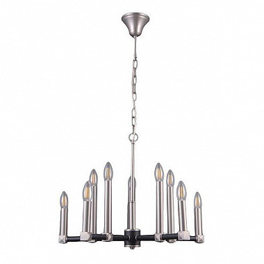 Подвесная люстра Elvan LU-39446/10-E14-SiBl