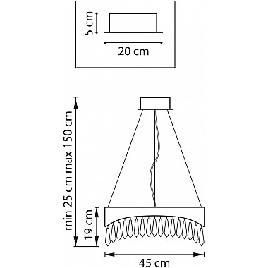 Подвесная люстра Helio 703143