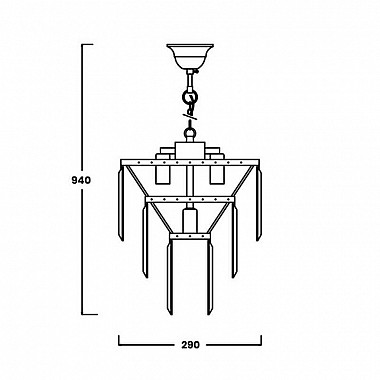 Подвесная люстра Zumaline Amedeo 17106/3+1-CHR