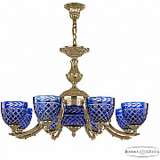 Подвесная люстра Verona 72211P/8/210 G P1 U Clear-Blue/H-1J