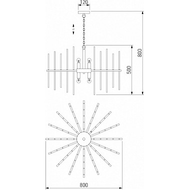 Подвесная люстра Allure 356/8 Smart