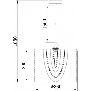 Подвесная люстра Lodore 10173/1S