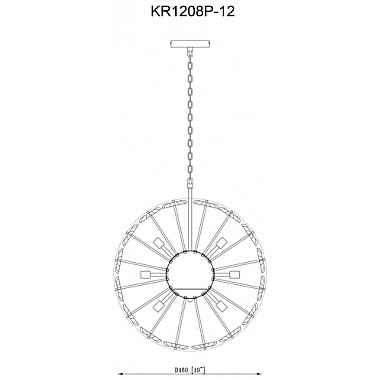 Подвесная люстра Selectra V10230-P12