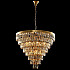 Подвесная люстра Crystal Lux Abigail SP22 D820 GOLD/AMBER