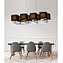 Подвесная люстра Lumina Deco Fianelo LDP 1248-8 BK